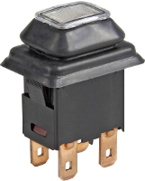 Marquardt 1683.8101 1683.8101 Drukschakelaar 250 V/AC 16 A 1x aan/uit Continu (l x b) 21 mm x 15 mm IP65 1 stuk(s)