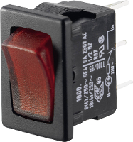 Marquardt 1800.1104 Wipschakelaar 01800.1104 02 250 V/AC 6 A 1x uit/aan IP40 Continu 1 stuk(s)