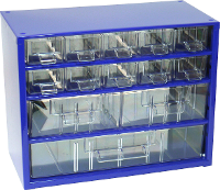 MARS Svratka Werkplaatsmagazijnkast (b x h x d) 306 x 238 x 155 mm Aantal vakken: 13 Vaste onderverdeling Inhoud 1 stuk(s)