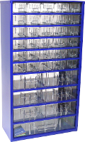 MARS Svratka Werkplaatsmagazijnkast (b x h x d) 306 x 551 x 155 mm Aantal vakken: 37 Vaste onderverdeling Inhoud 1 stuk(s)