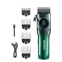 MARSKE Professionele Haartrimmer Roestvrijstalen Mes Scherpe Snede Hoge Kracht Lage Geluid LED Digitale Weergave Oplaadb