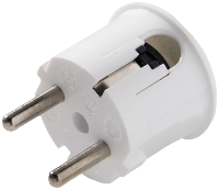 Martin Kaiser 517/kws Haakse stekker met randaarde Polyamide 6 250 V Kalkwit IP20