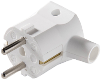 Martin Kaiser 577/kws Haakse stekker met randaarde Polyamide 6 250 V Kalkwit IP20