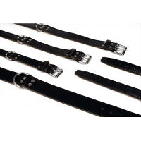 Masculin Brede Leren Halsband Voor De Hond 40 X 3.5 Cm