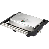 MasterPRO Contactgrill Elektrisch Anti aanbaklaag, CoolTouch behuizing, Oververhittingsbeveiliging Zwart/RVS