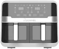 MasterPRO Rocket Duo Airfryer 9 l 2400 W Met display, Controlelampje Zwart, Zilver