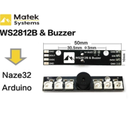 Matek Ws2812b Led Board With 5v Buzzer For Naze 32 Skyline 32 Flight Controller