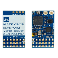 Mateksys R24 P6V ExpressLRS ELRS 2.4GHz 6CH PWM Vario ontvanger Dubbele antenne voor RC Drone Vliegtuig