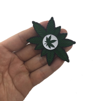 Mateminco Weed Marijuana Leaf Finger Toy Zinc Alloy Edc Hand Spinner Rotation Over 4mins