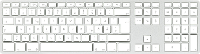 Matias FK418DCS DE Wireless USB C® Aluminum Keyboard for Mac Toetsenbord Draadloos QWERTZ, Duits, Mac Zilver