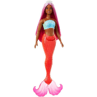 Mattel Dreamtopia   Zeemeerminpop   Kleurrijk haar pop