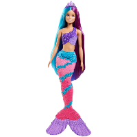 Mattel Dreamtopia   Zeemeerminpop met lang haar pop