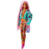 Mattel Extra #10   Floral Print Jacket with DJ Mouse Pet pop