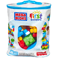 Mattel First Builders   Big Building Bag (Classic), 60 stuks Constructiespeelgoed
