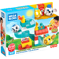 Mattel Peek a Blocks   Pretpark Constructiespeelgoed