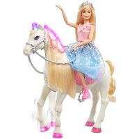 Mattel Princess Adventure   Prance & Shimmer Horse pop