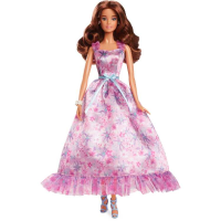 Mattel Signature pop met blond haar en zwart witte avondjapon pop 65e verjaardag, voor verzamelaars