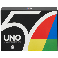 Mattel UNO 50th Premium Jubileum Editie kaartspel Meertalig, 2   10 spelers, Vanaf 7 jaar