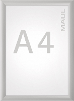 Maul Whiteboard MAULstandard (b x h) 60 cm x 45 cm Wit Kunststof coating Incl. Opbergbakje, Horizontaal  of verticaalformaat