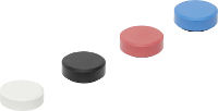 Maul Magneet MAULpro Recycling (Ø x h) 29 mm x 11 mm Rond Diverse kleuren, Wit, Rood, Blauw, Zwart 20 stuk(s) 6177399