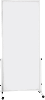 Maul Mobiel whiteboard MAULsolid easy2move (b x h) 750 mm x 1800 mm Wit Kunststof coating Aan beide zijden te gebruiken, Incl. Wielen