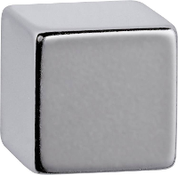 Maul Neodymium magneet (b x h x d) 15 x 15 x 15 mm dobbelsteen Zilver 1 stuks 6169396