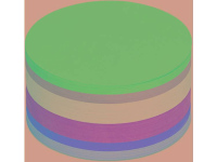 Maul Presentatiekaart Wit, Geel, Oranje, Rood, Groen, Blauw rond 9.5 Cm 250 stuks/pak