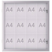 Maul Wissellijst MAULexcite Voor papierformaat: 12 x DIN A4 Tegen regen beschermde buitenruimte 6654208 Aluminium Zilver 1 stuk(s)