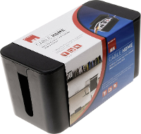 Max Hauri AG Kabelbox Zwart (l x b x h) 235 x 115 x 120 mm 1 stuks 126728
