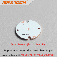 Maxtoch Cree Xp L Xp G Xp G2 Xp 3 Xpe 2 Copper Base Board 26x1.6Mm