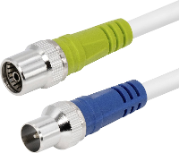 Maxtrack FK IECS2,0L RJ45 Netwerkkabel, patchkabel 2 m Wit 1 stuk(s)