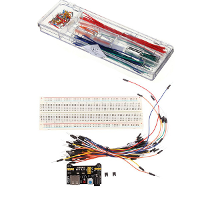 Mb 102 Solderless Breadboard + Power Supply + Jumper Cable Kits + 140pcs U Shape Jumper Cable