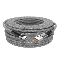 MC S017 6A USB A naar Type C Gevlochten Verlengkabel Snelle Oplaad  en gegevensoverdracht Koperen Kernlijn 1M / 1.5M / 2