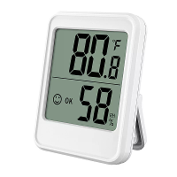 MC40 Digitale Temperatuur  en Vochtigheidsmeter voor binnen met standaardmagneten Draagbare Huis  en Kantoorthermometer