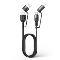MCDODO 4 in 1 Dual PD snelladende 60W datakabel voor telefoon/laptop/tablet