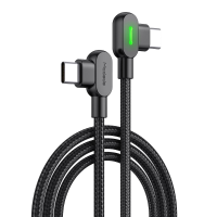 Mcdodo CA 808 Elleboog 60W 3A Type C naar Type C Snel Oplaad  en Gamingdatabkabel voor Samsung Galaxy S21 Note S20 Ultra