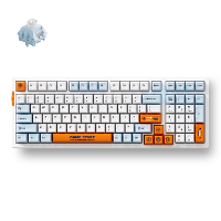 MCHOSE G98 Pro Orange Blue Snow Tiger Wireless Tri Mode Custom Mechanical gaming toetsenbord