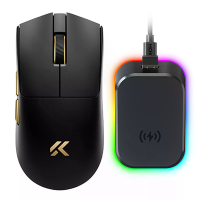 MCHOSE K7 V2 Ultra+ Drie modus Gaming Muis PAW3955 TI Sensor 50000DPI Dual 8K Return Rate 2.4G/Bedraad/bluetooth 59g Lic