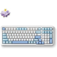 MCHOSE K99 Sky Blue Hyacinth Wireless Gasket Mount Mechanical toetsenbord