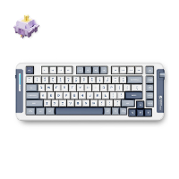 MCHOSE X75 Navy Blue Hyacinth Wireless Gasket Mount Mechanical toetsenbord