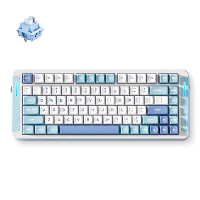 MCHOSE X75 V2 Blue Whale Sea Custom Mechanical toetsenbord 75%, Double Shot PBT, RGB, draadloos / Bluetooth / USB C