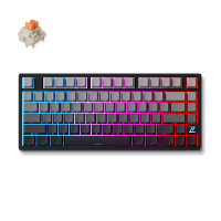 MCHOSE Z75S Mountains Gradient Flame Orange Metal Top Cover Wireless Mechanical toetsenbord