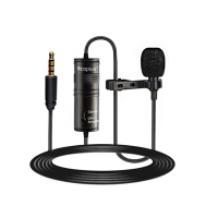 Mcoplus MCO LVD600 Revers Lavalier Microfoon Interview Receptie Vlog Live MIC Opname Compatibel met Telefoon Camera Comp
