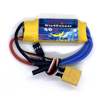 MD Hobby 40A 2 4S Brushless ESC met 5V/3A BEC XT60 stekker voor RC vliegtuig