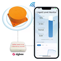 ME201W ZigBee/WiFi Tuya App Ultrasonic Waterpeil Sensor Hoge Precisie ZigBee Afstandsvoeler voor Vloeistofniveaus Slimme