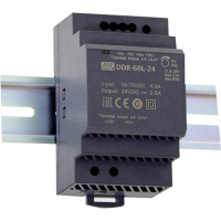 MEAN WELL DDR 60L 24 DIN rail DC/DC converter 24 V/DC 2.5 A 60 W Aantal uitgangen:1 x Inhoud 1 stuk(s)
