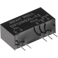 MEAN WELL DPUN02L 12 DC/DC converter +12 V/DC,  12 V/DC 83 mA 2 W Aantal uitgangen: 2 x Inhoud 1 stuk(s)