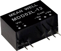 MEAN WELL MDD02N 05 DC/DC convertermodule 200 mA 2 W Aantal uitgangen: 2 x Inhoud 1 stuk(s)