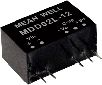 Mean Well MDD02N 15 DC/DC convertermodule 67 mA 2 W Aantal uitgangen: 2 x Inhoud 1 stuk(s)