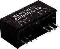 MW Mean Well SPB09A 12 DC/DC convertermodule 750 mA 9 W Aantal uitgangen: 1 x Inhoud 1 stuk(s)